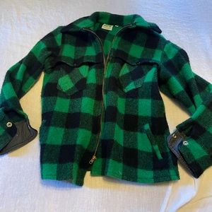 Vintage wool shirt jacket
